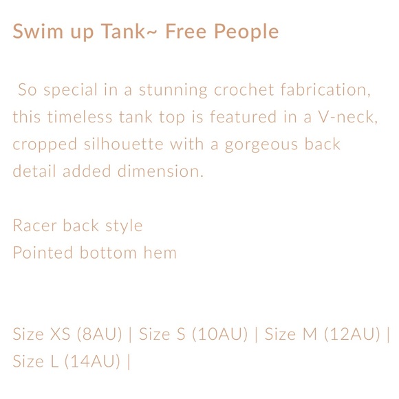 NEW Free People Swim Up Crop Tank Top - Picture 9 of 15